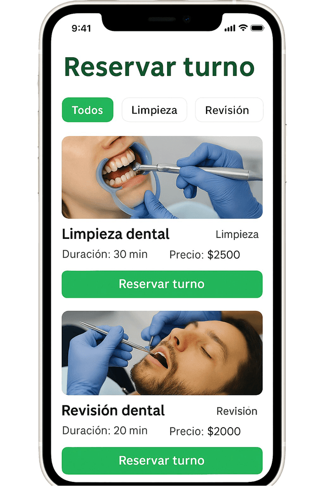 App mockup canchas