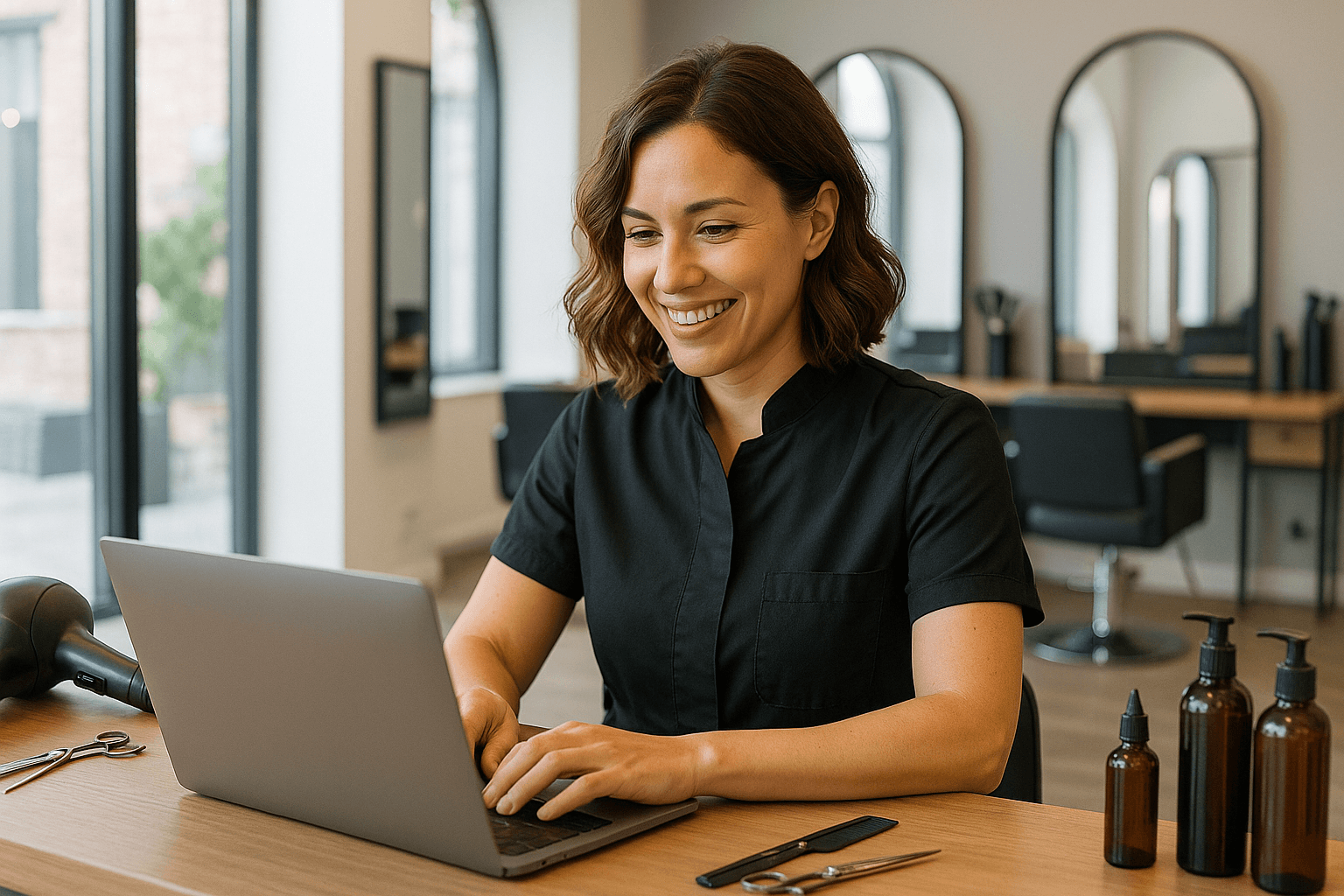 Profesional gestionando su agenda con MiTurno